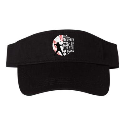 Baseball Catcher Aunt Uncle Nephew Sayings Quotes Graphic Visor