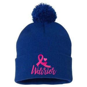 Breast Cancer Awareness Gift Breast Cancer Warrior Gift Pom Pom 12in Knit Beanie