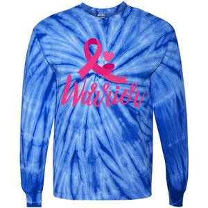 Breast Cancer Awareness Gift Breast Cancer Warrior Gift Tie-Dye Long Sleeve Shirt