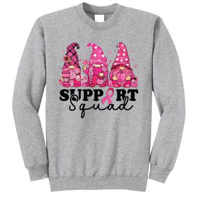 Breast Cancer Awareness For Gnomes Support Squad Tall Sweatshirt