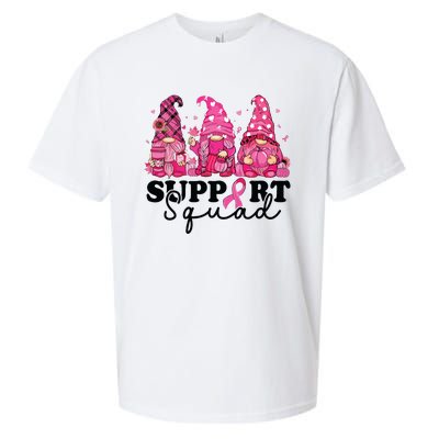 Breast Cancer Awareness For Gnomes Support Squad Sueded Cloud Jersey T-Shirt