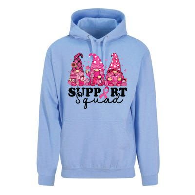 Breast Cancer Awareness For Gnomes Support Squad Unisex Surf Hoodie