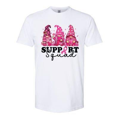 Breast Cancer Awareness For Gnomes Support Squad Softstyle CVC T-Shirt