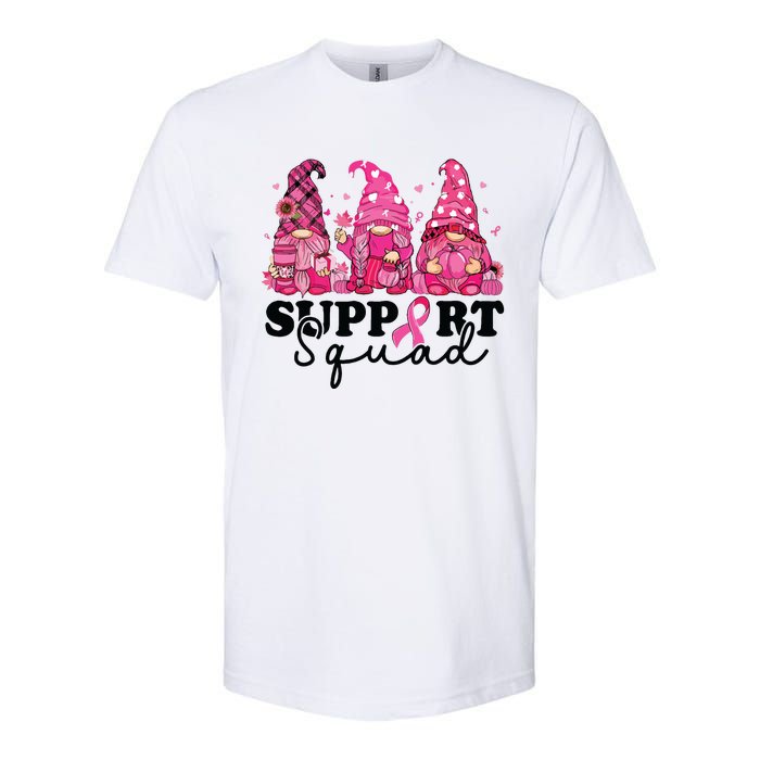 Breast Cancer Awareness For Gnomes Support Squad Softstyle CVC T-Shirt