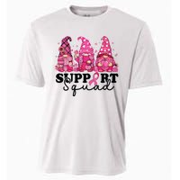 Breast Cancer Awareness For Gnomes Support Squad Cooling Performance Crew T-Shirt