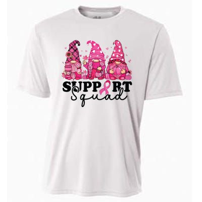 Breast Cancer Awareness For Gnomes Support Squad Cooling Performance Crew T-Shirt