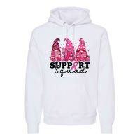 Breast Cancer Awareness For Gnomes Support Squad Premium Hoodie