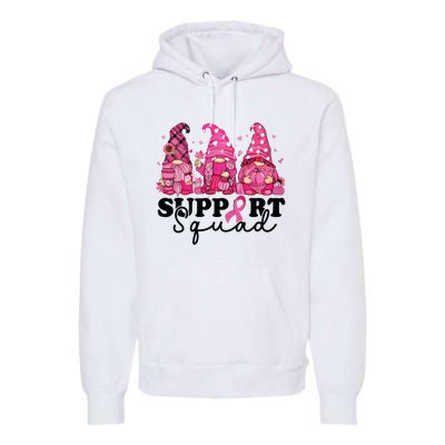 Breast Cancer Awareness For Gnomes Support Squad Premium Hoodie