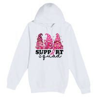 Breast Cancer Awareness For Gnomes Support Squad Premium Pullover Hoodie