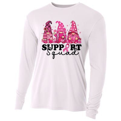 Breast Cancer Awareness For Gnomes Support Squad Cooling Performance Long Sleeve Crew