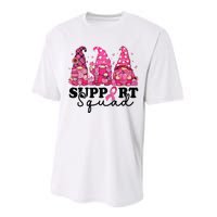 Breast Cancer Awareness For Gnomes Support Squad Performance Sprint T-Shirt