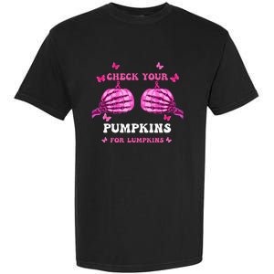 Breast Cancer Awareness Boos Pumpkin Save Your Boo Bees Garment-Dyed Heavyweight T-Shirt