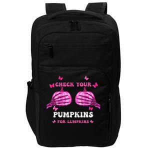 Breast Cancer Awareness Boos Pumpkin Save Your Boo Bees Impact Tech Backpack