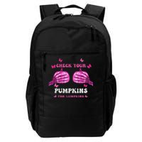 Breast Cancer Awareness Boos Pumpkin Save Your Boo Bees Daily Commute Backpack