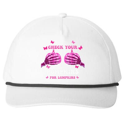 Breast Cancer Awareness Boos Pumpkin Save Your Boo Bees Snapback Five-Panel Rope Hat