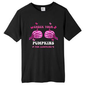 Breast Cancer Awareness Boos Pumpkin Save Your Boo Bees Tall Fusion ChromaSoft Performance T-Shirt