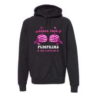 Breast Cancer Awareness Boos Pumpkin Save Your Boo Bees Premium Hoodie