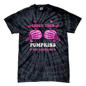 Breast Cancer Awareness Boos Pumpkin Save Your Boo Bees Tie-Dye T-Shirt