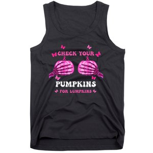 Breast Cancer Awareness Boos Pumpkin Save Your Boo Bees Tank Top