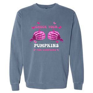 Breast Cancer Awareness Boos Pumpkin Save Your Boo Bees Garment-Dyed Sweatshirt