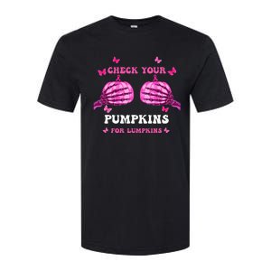 Breast Cancer Awareness Boos Pumpkin Save Your Boo Bees Softstyle CVC T-Shirt