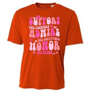 Breast Cancer Awareness Support Admire Honor Cooling Performance Crew T-Shirt