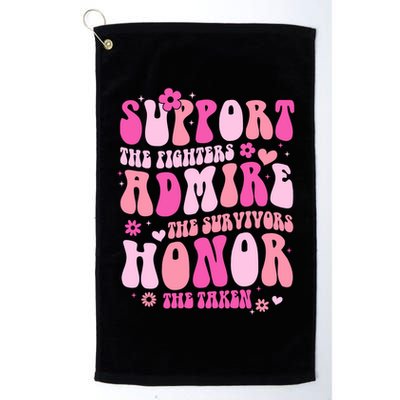 Breast Cancer Awareness Support Admire Honor Golf Towel