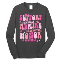 Breast Cancer Awareness Support Admire Honor Long Sleeve Shirt