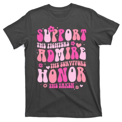 Breast Cancer Awareness Support Admire Honor T-Shirt