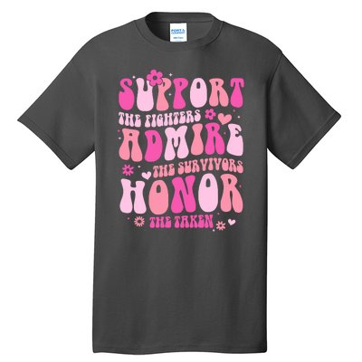 Breast Cancer Awareness Support Admire Honor Tall T-Shirt