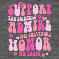 Breast Cancer Awareness Support Admire Honor Baby Bodysuit