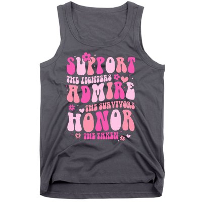 Breast Cancer Awareness Support Admire Honor Tank Top