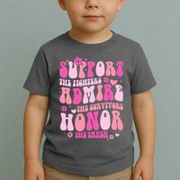 Breast Cancer Awareness Support Admire Honor Toddler T-Shirt