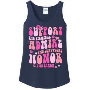 Breast Cancer Awareness Support Admire Honor Ladies Essential Tank