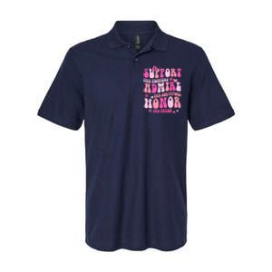 Breast Cancer Awareness Support Admire Honor Softstyle Adult Sport Polo