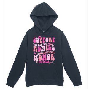 Breast Cancer Awareness Support Admire Honor Urban Pullover Hoodie