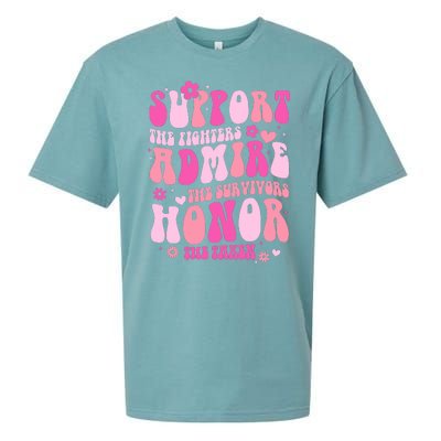 Breast Cancer Awareness Support Admire Honor Sueded Cloud Jersey T-Shirt