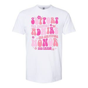 Breast Cancer Awareness Support Admire Honor Softstyle CVC T-Shirt