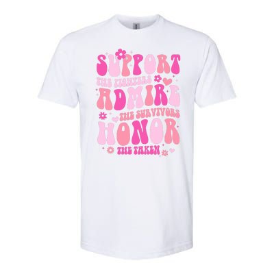 Breast Cancer Awareness Support Admire Honor Softstyle® CVC T-Shirt