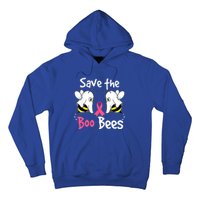 Breast Cancer Awareness Save Boo Bees Funny Halloween Gift Hoodie