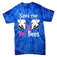 Breast Cancer Awareness Save Boo Bees Funny Halloween Gift Tie-Dye T-Shirt