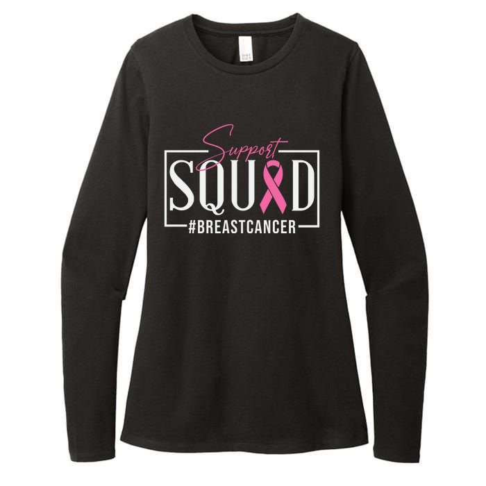 Breast Cancer Awareness Support Squad #Breastcancer Pink Ribbon Cancer Gifts Womens CVC Long Sleeve Shirt