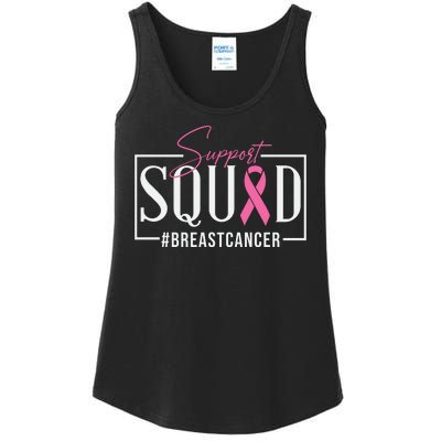 Breast Cancer Awareness Support Squad #Breastcancer Pink Ribbon Cancer Gifts Ladies Essential Tank