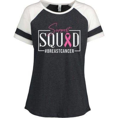 Breast Cancer Awareness Support Squad #Breastcancer Pink Ribbon Cancer Gifts Enza Ladies Jersey Colorblock Tee