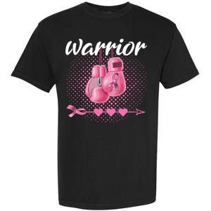 Breast Cancer Awareness Pink Boxing Gloves Warrior Garment-Dyed Heavyweight T-Shirt