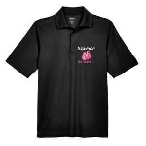 Breast Cancer Awareness Pink Boxing Gloves Warrior Men's Origin Performance Pique Polo