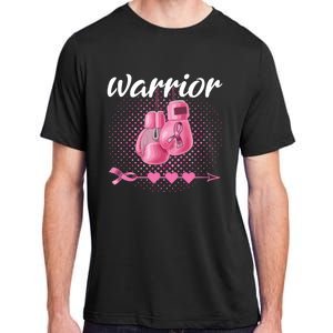 Breast Cancer Awareness Pink Boxing Gloves Warrior Adult ChromaSoft Performance T-Shirt