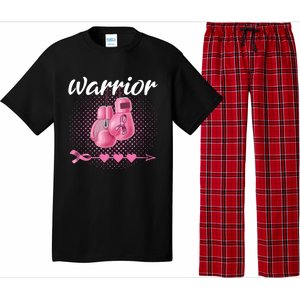 Breast Cancer Awareness Pink Boxing Gloves Warrior Pajama Set