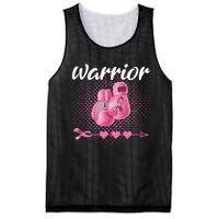 Breast Cancer Awareness Pink Boxing Gloves Warrior Mesh Reversible Basketball Jersey Tank