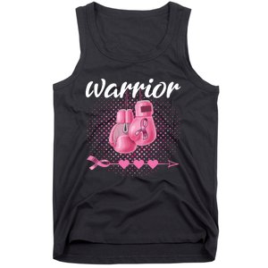 Breast Cancer Awareness Pink Boxing Gloves Warrior Tank Top